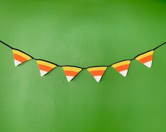 Candy Corn Bunting| Hanging Halloween Decoration