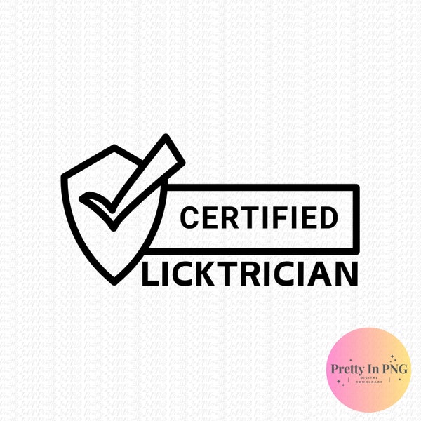 Certified Lictrician Funny Hat Patch PNG File | Digital Download | Leather Patch Hat File