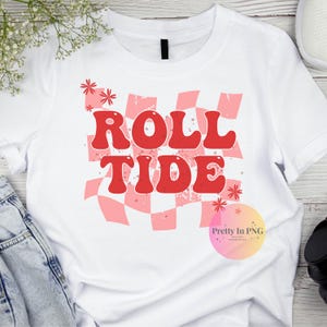Alabama Roll Tide Crimson kariert PNG-Datei | Sublimation PNG | Digitaler Download