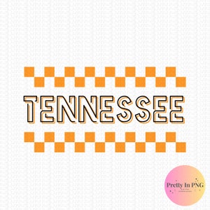 Tennessee-oranje geruit png-ontwerp | Sublimatie png-bestand | Digitale download | PNG-bestand