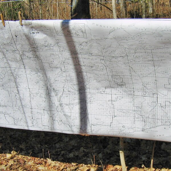 Boundary Waters Map Etsy