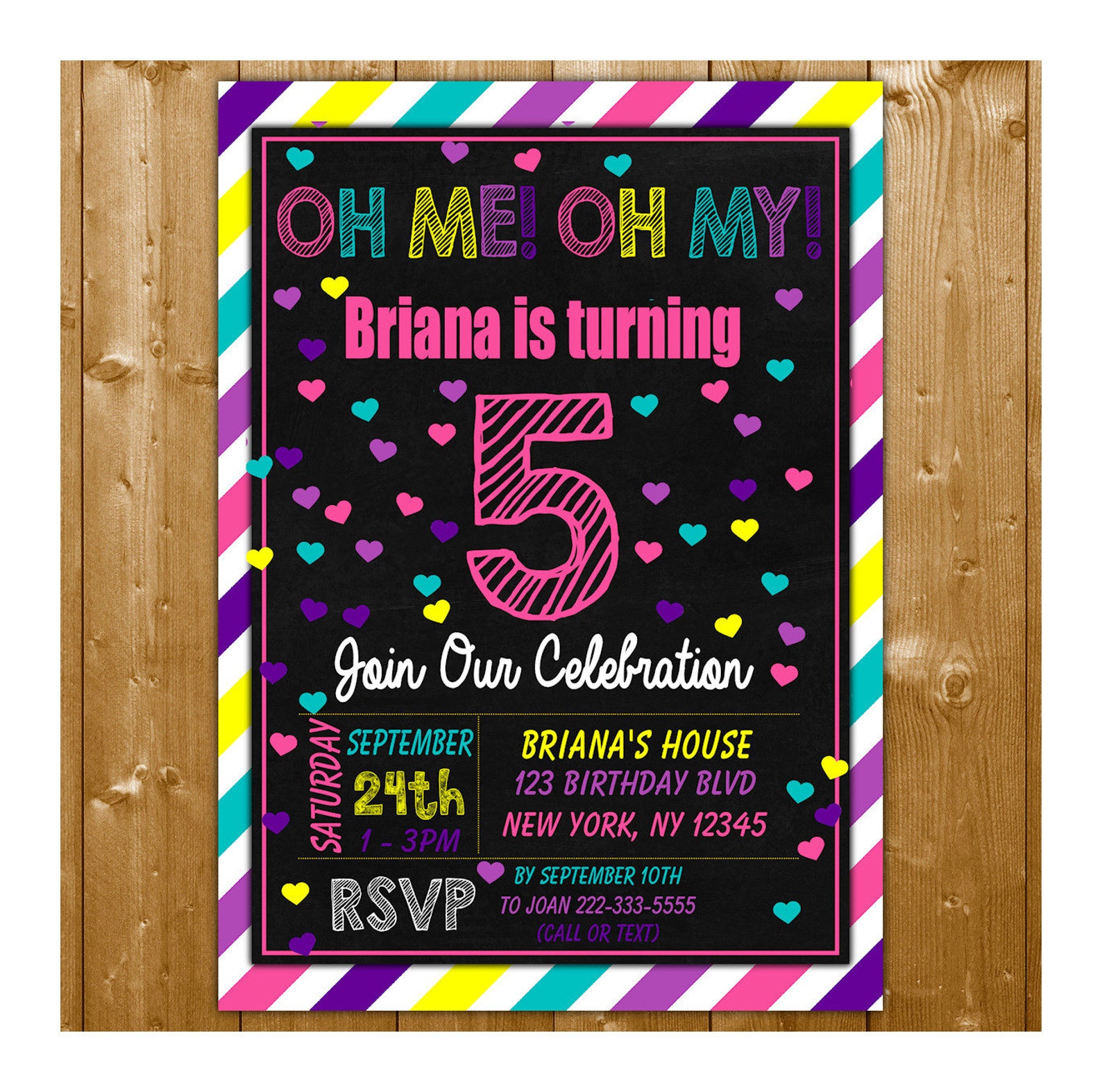 5th-birthday-invitation-card