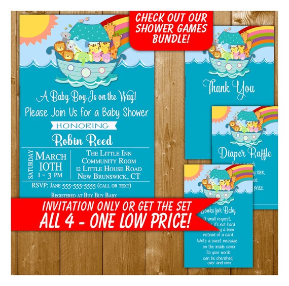 Noahs Ark Baby Shower Invitations Baby Shower Invitations Noahs Ark Baby Shower Invitations Baby Shower Invitations