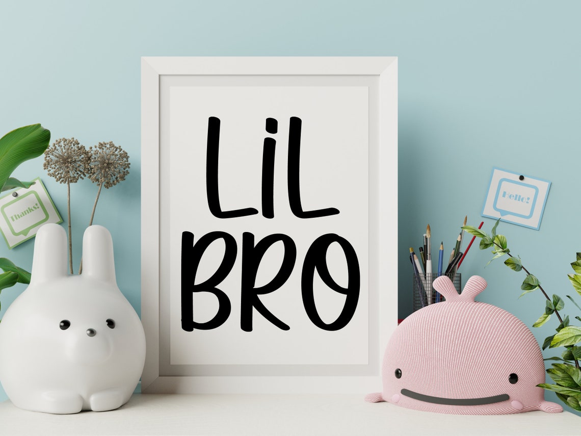LIL BRO Cut File Svg Little Brother File for Cricut or - Etsy