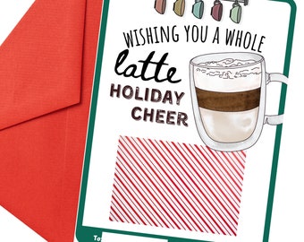 Holiday Gift Card Holder for TEACHERS - Instant Download - print from home - gift tags for teachers this christmas season