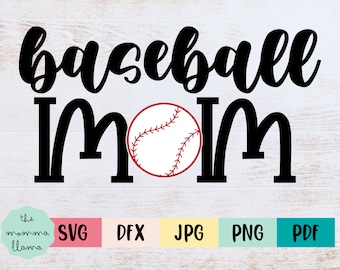 Baseball Mom SVG file for Cricut or Silhouette cutting • Baseball T-shirt