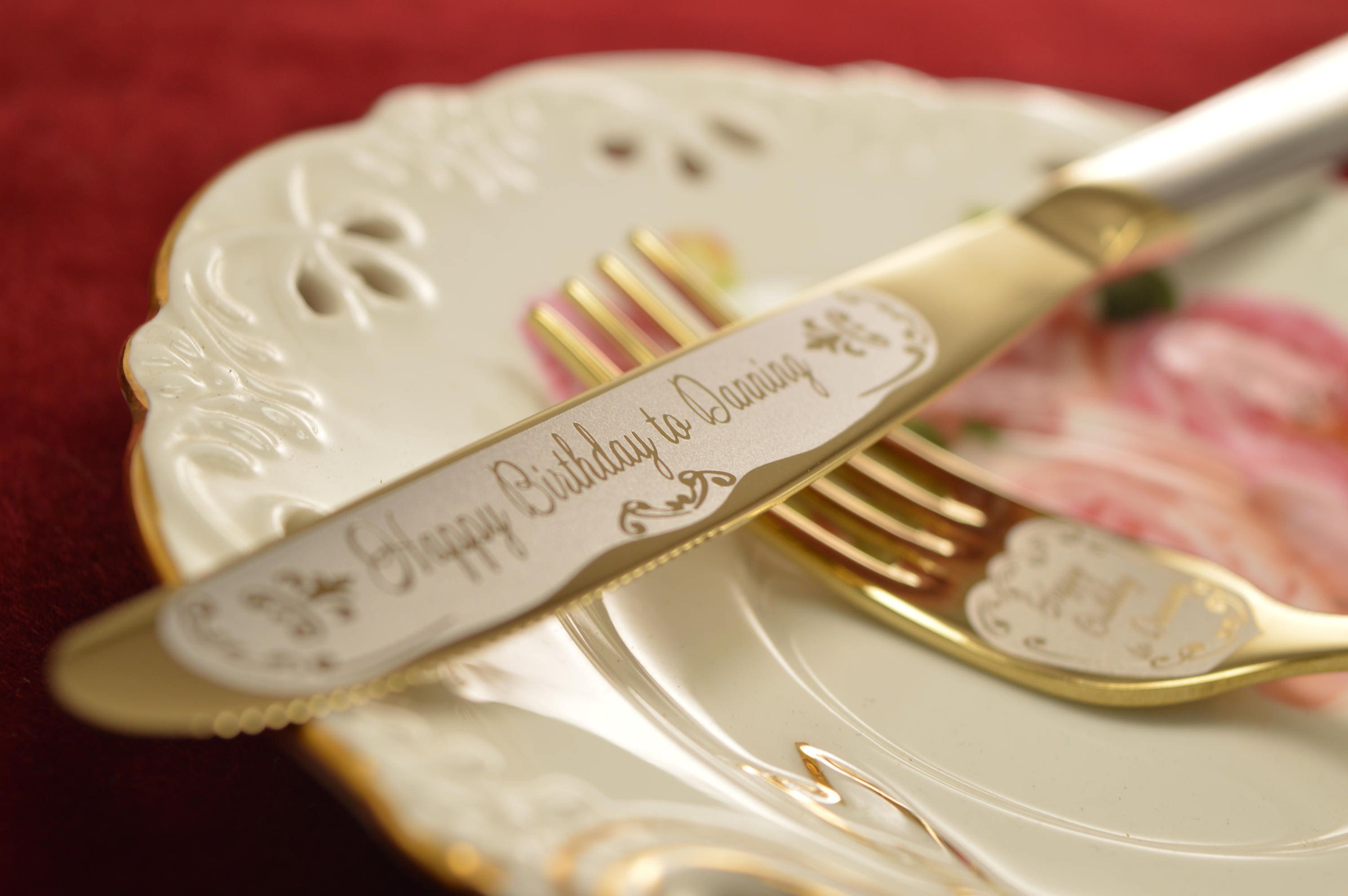 Fork Knife Cutlery Set Personalized Wedding Gift Wedding Etsy