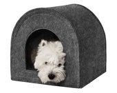 Dog House, Personalized Dog Bed with Removable Pillow, Dog Cave Bed, Custom Pet Beds for Dogs, Small Dog Bed, Soft Cat Furniture
