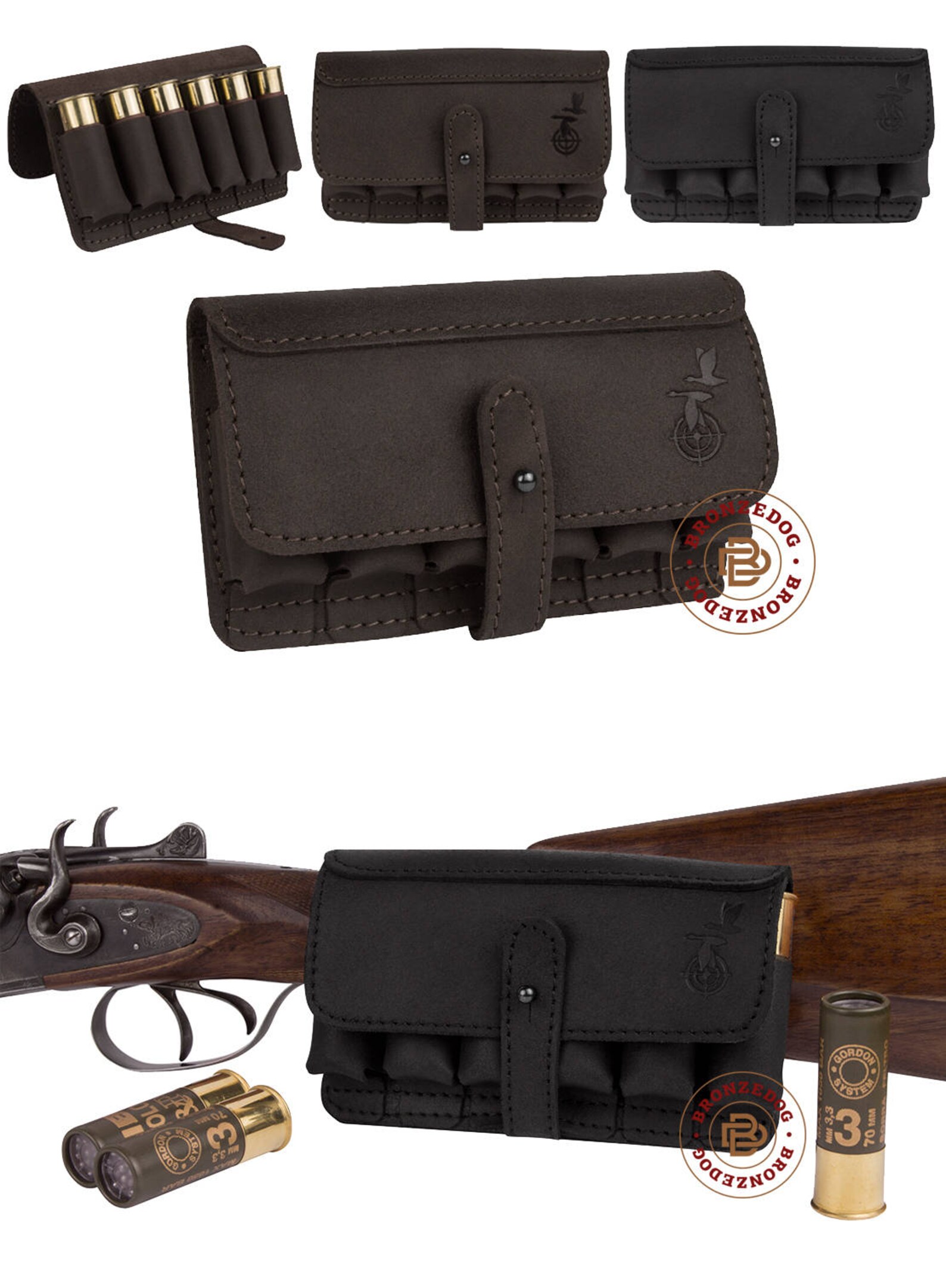 Leather Belt Cartridge Holder Handmade Shell Pouch Shotgun Etsy