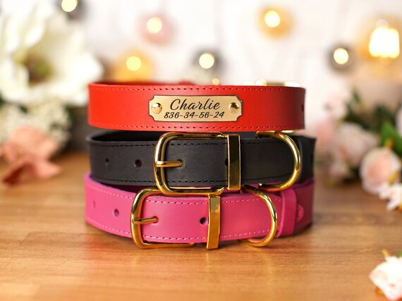 etsy personalized dog collar