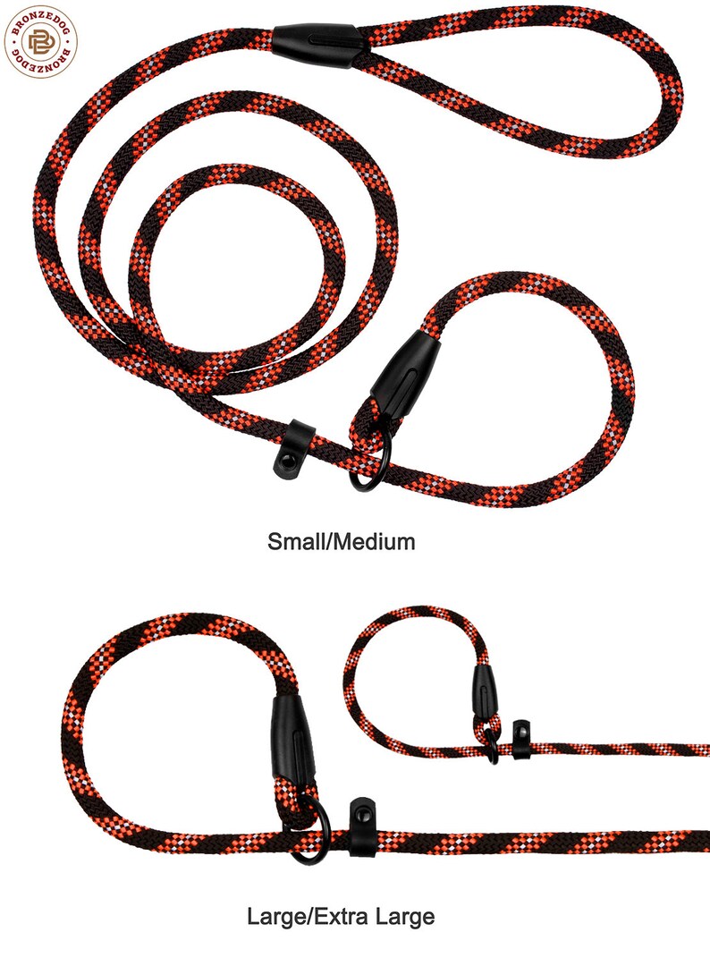 Dog Leash Slip Lead Climbing Rope Reflective Dog Show Lead Etsy