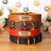 Leather Dog Collar Personalized, Custom Dog Collar with Name Plate, Engraved Dog Collar, Small Dog Collars, Girl Dog Collar for Female Dogs 