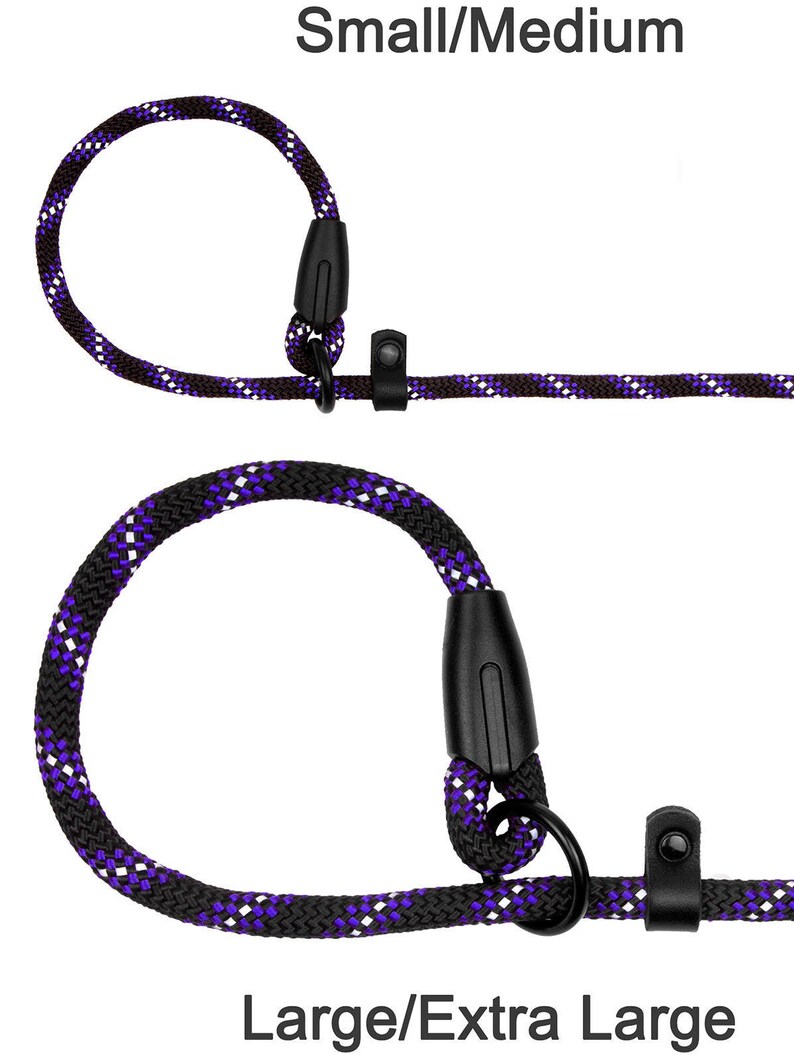 Dog Leash Slip Lead Climbing Rope Reflective Dog Show Lead Etsy