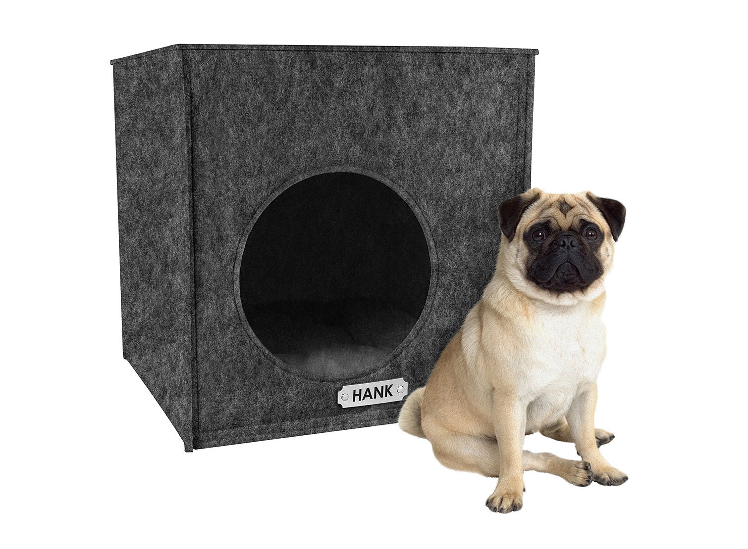 dog bed with removable pillow