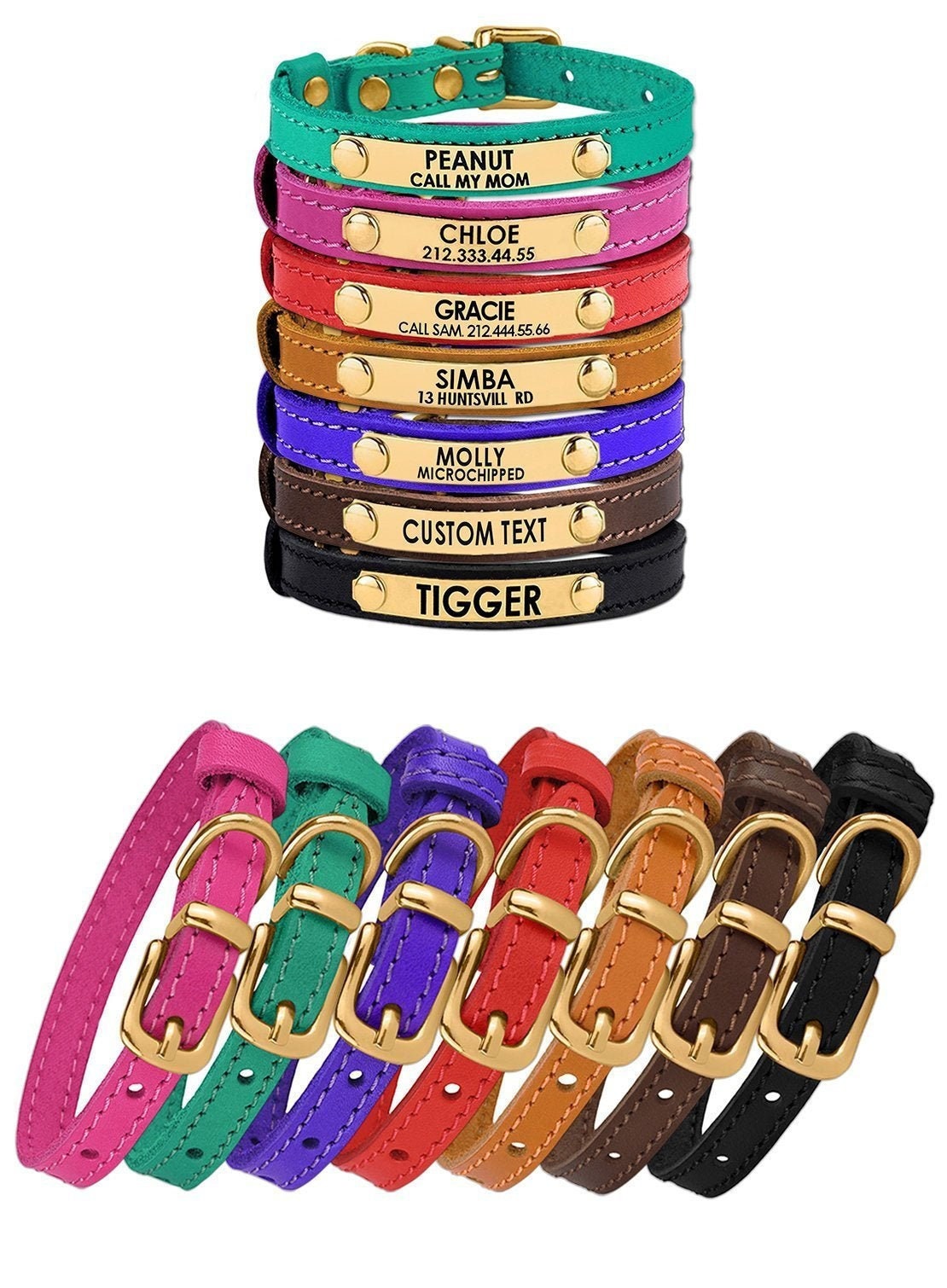 embroidered cat collars