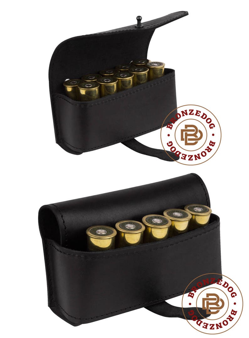 Handmade Leather Belt Cartridge Holder Shell Pouch Shotgun Etsy