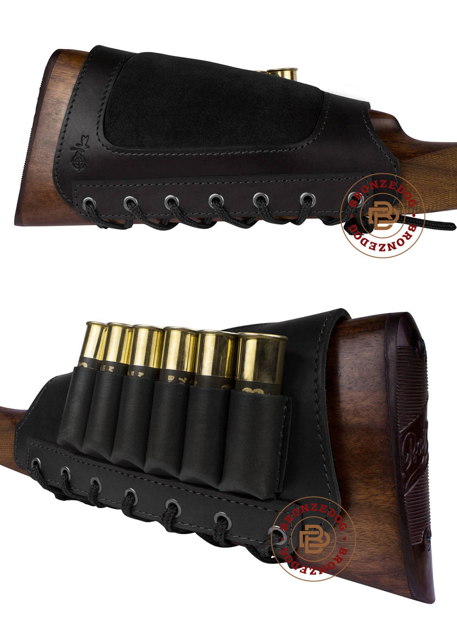Buttstock Cartridge Holder Leather Buttstock Ammo Holder Etsy