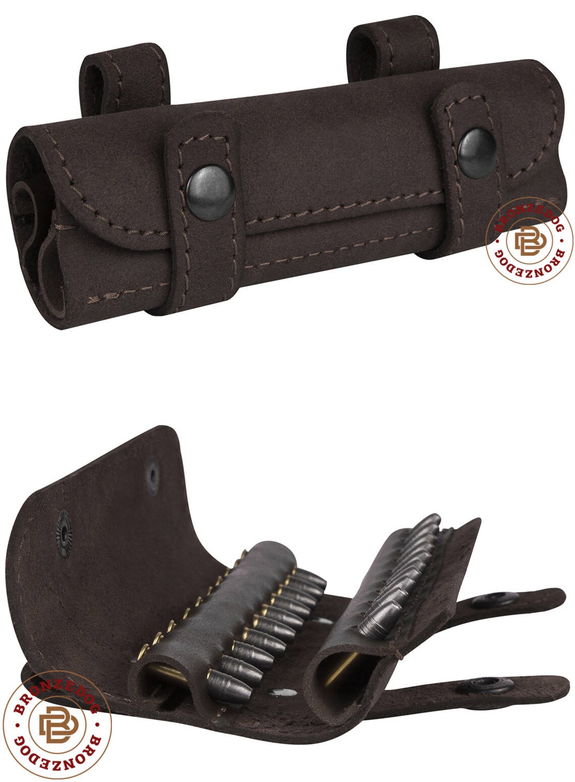 Leather Cartridge Holder Bullet Pouch .22 cal Belt Ammo Wallet Etsy