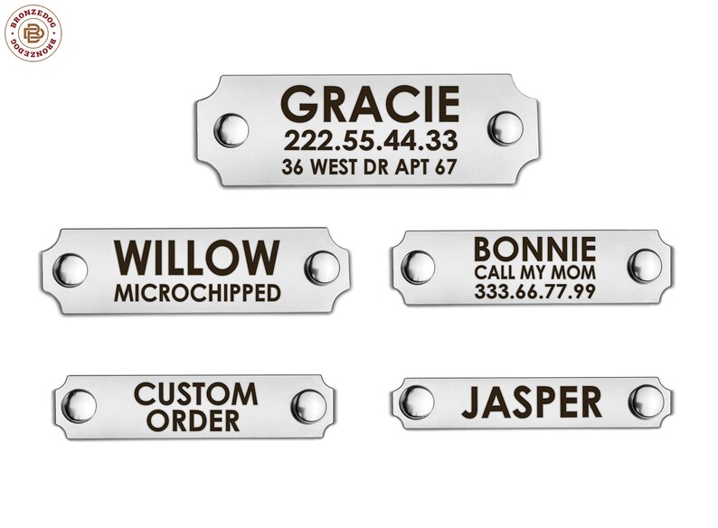 Dog Tag Laser Engraved Dog ID Tag Personalized Dog ID Tag Etsy