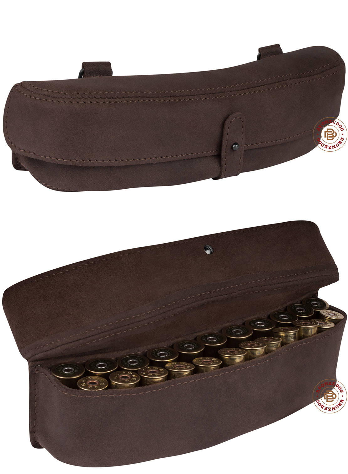 Hunting Leather Ammo Pouch Belt Holder Shotgun Cartridge Case Etsy