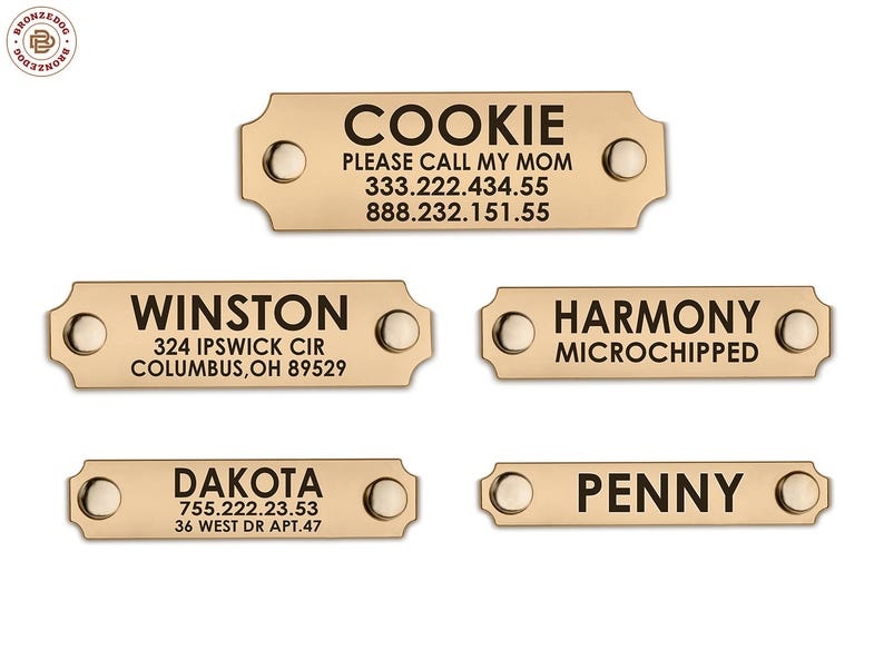 Dog Tag Laser Engraved Dog ID Tag Personalized Dog ID Tag Etsy