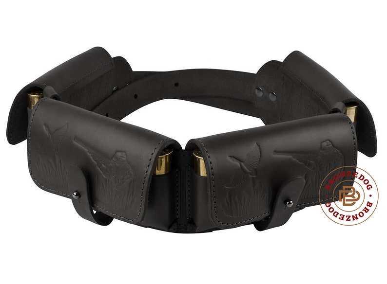 Leather Bandolier Ammo Pouch Cartridge Belt Holder 24 x 12 Ga Etsy