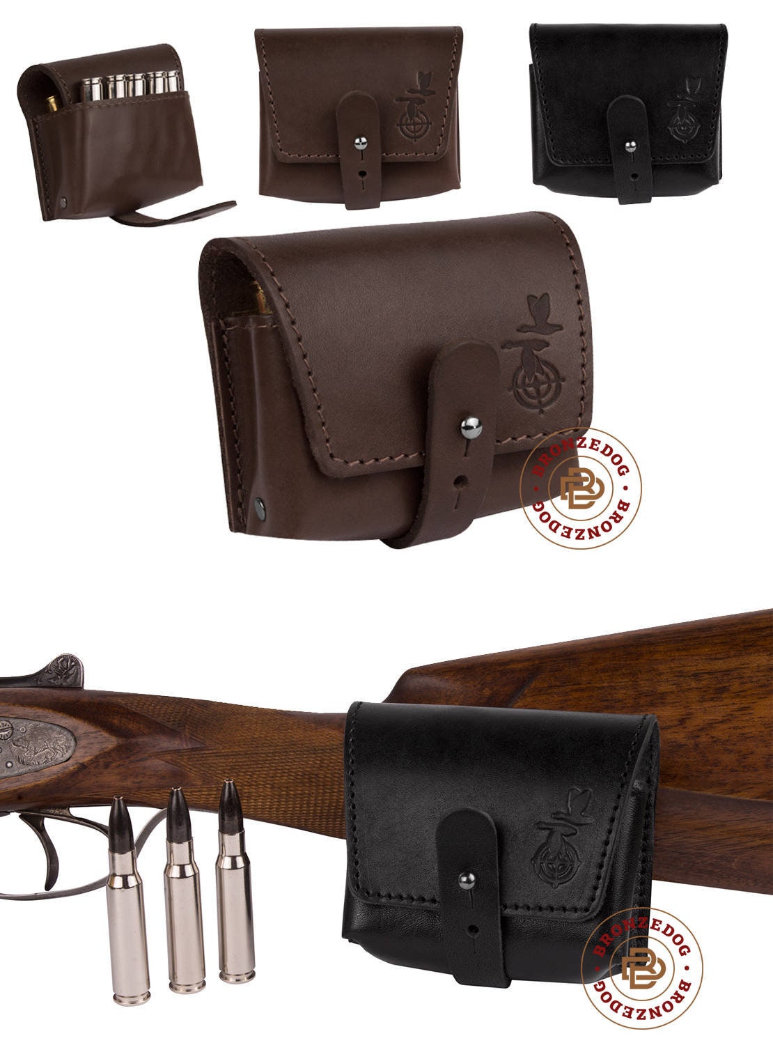 Hunting Leather Cartridge Holder Wallet Cartridge Holder Etsy