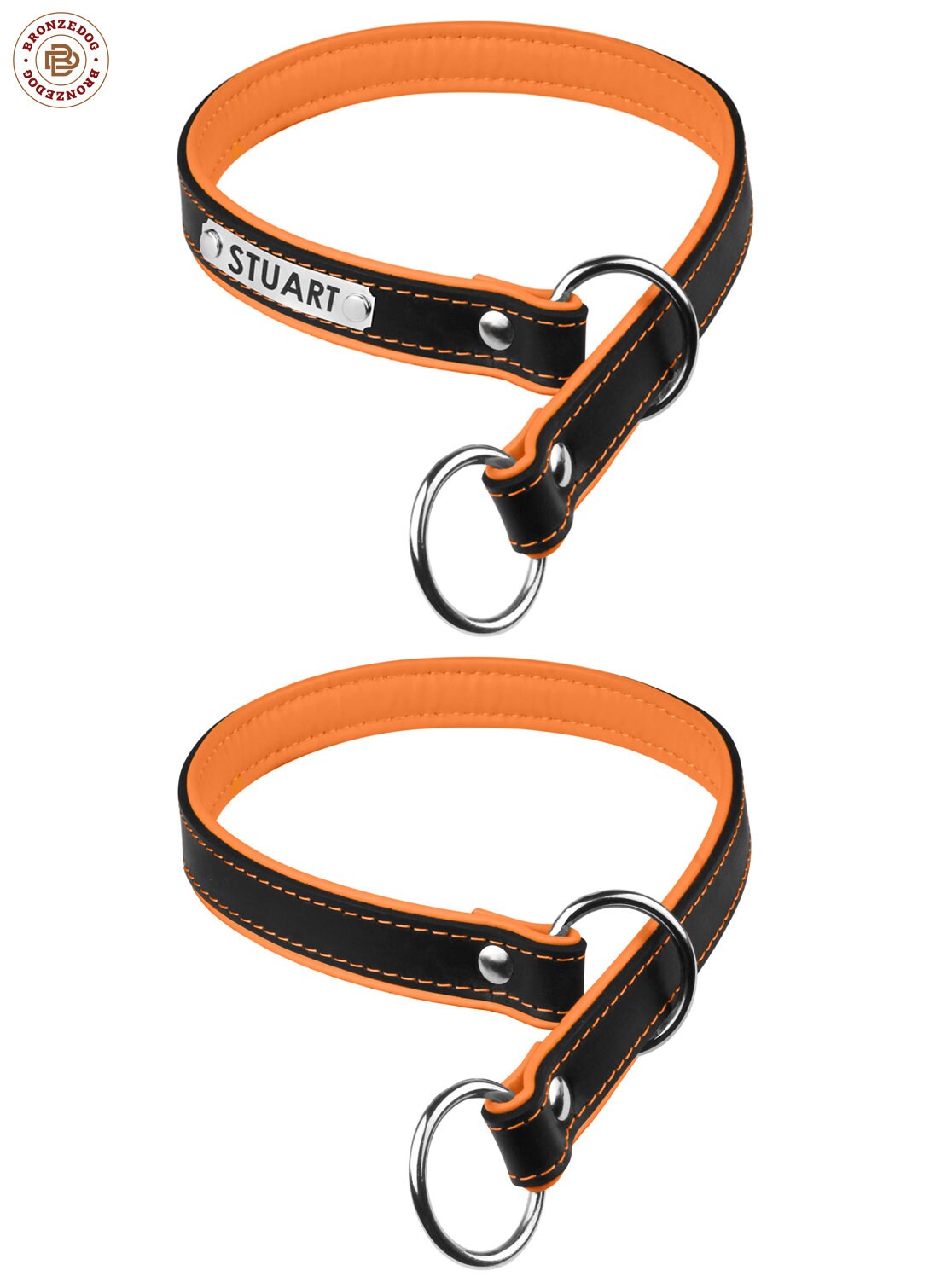 Leather Choke Dog Collar Personalized Slip Dog Collars for Etsy