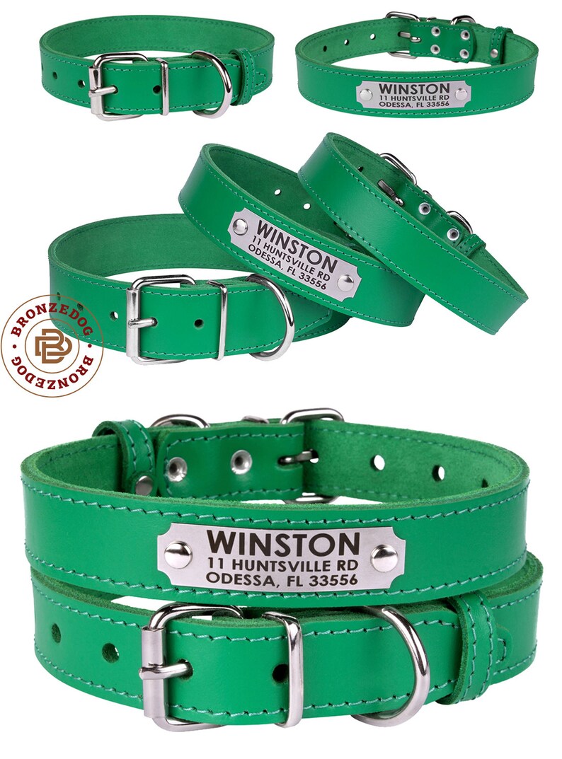 Leather Dog Collar Custom Dog Collar Puppy Collar Etsy