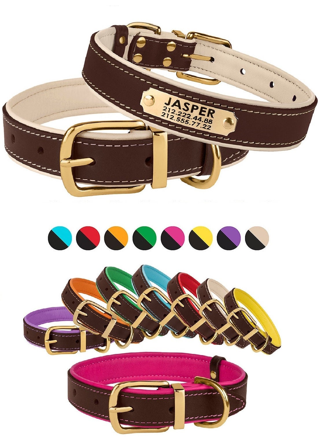etsy custom dog collars