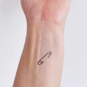 Tillfällig säkerhetsnål för tatuering (2 set med 2)