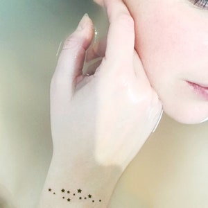 constellation stars temporary tattoo (set of 4)