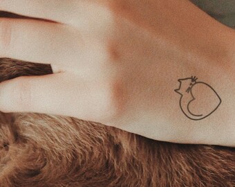 Tatouage Temporaire De Chat Etsy Tatouage Temporaire De Chat Etsy