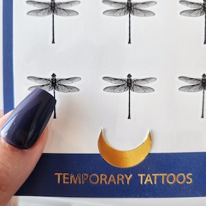 little dragonfly temporary tattoo (set of 6)