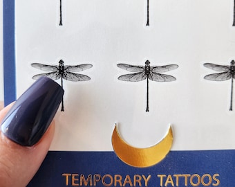 little dragonfly temporary tattoo (set of 6)