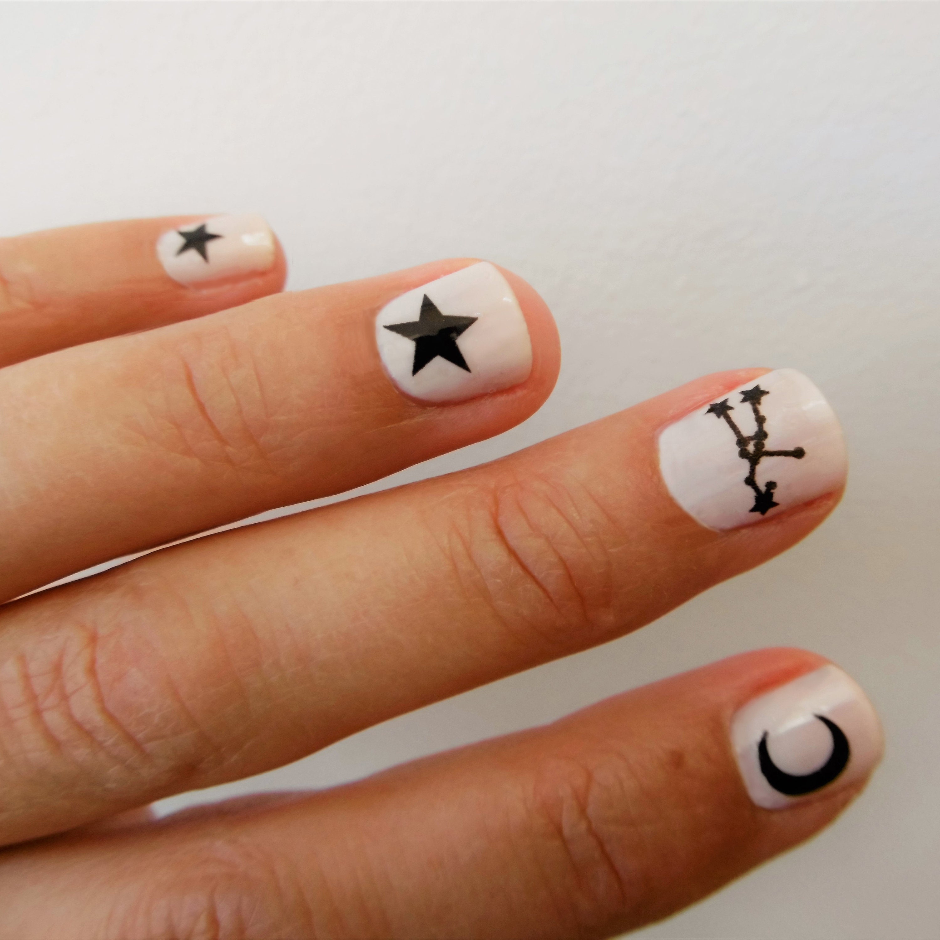 Taurus Nail Decals / Moon and Stars Nail Decals / Taurus Etsy UK