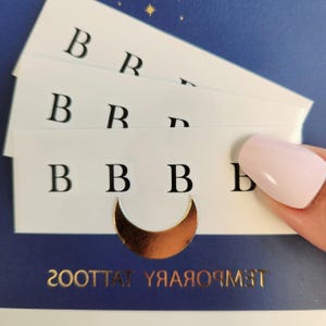 temporäres Tattoo Großbuchstabe B (12er-Set)