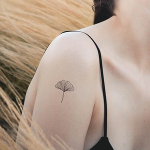 Buy Ginkgo Leaf Temporary Tattoo set of 3 Online in India  Etsy
