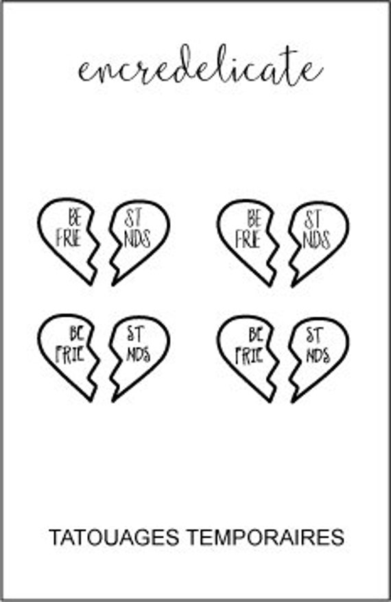 Bff outlet half heart