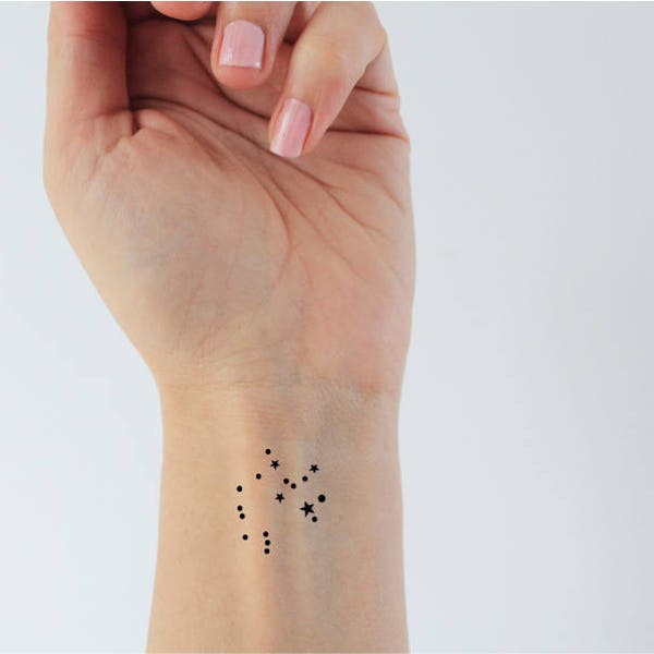 6 Sagittarius zodiac temporary tattoos / tattoo sagittarius / sagittarius constellation / zodiacal sign / zodiacal tattoo