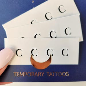 temporäres Tattoo Großbuchstabe C (12er-Set)