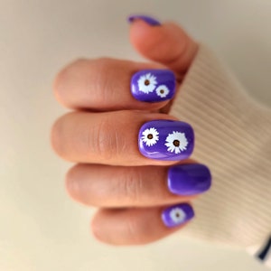 adesivi per nail art con margherite / adesivi per acqua per unghie con margherite