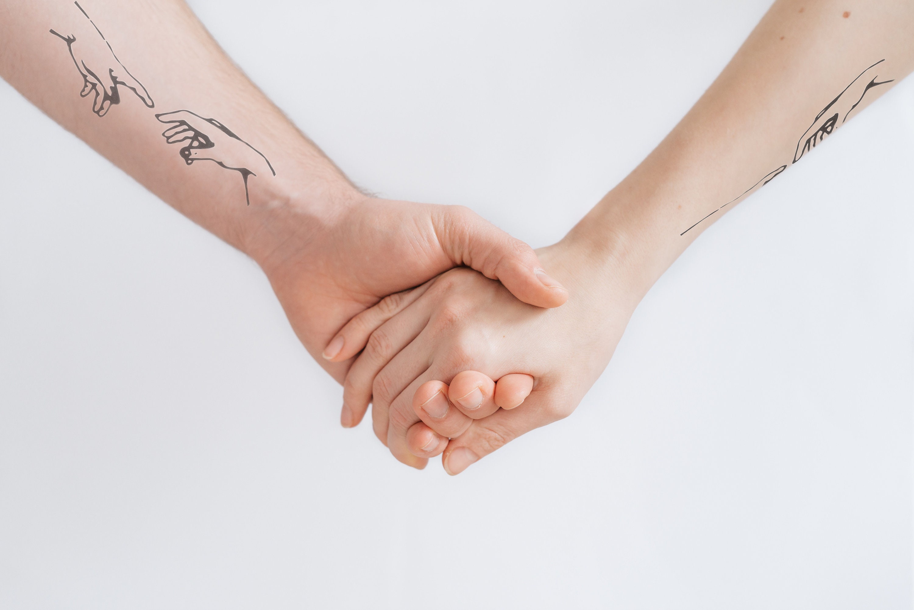 Creation of Adam Couple Tattoo Simple hand tattoos Two hands tattoo Matching couple tattoos #43 Creation of Adam Couple Tattoo Simple hand tattoos Two hands tattoo Matching couple tattoos
