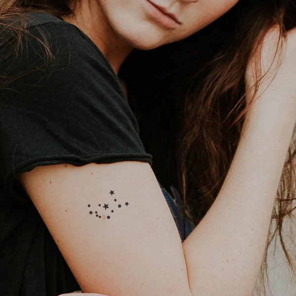 Virgo constellation temporary tattoos