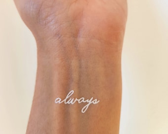 always tatouage temporaire blanc (set de 4)