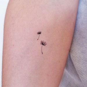 Dandelion Temporary Tattoos 3 Sets of 2 - Etsy