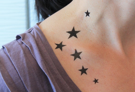 Black Stars Temporary Tattoos in Different Sizes You Can Place - Etsy Black Stars Temporary Tattoos in Different Sizes You Can Place - Etsy