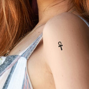 Ankh temporary tattoo (set of 6), an egyptian symbol of life