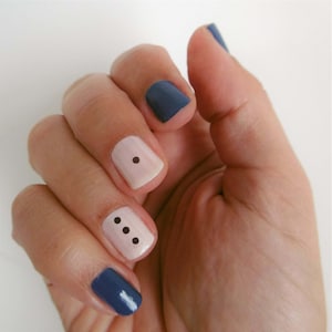 dots nail art / dots waterslide nail decals / minimalist nail decals