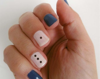 dots nail art / dots waterslide nail decals / minimalist nail decals